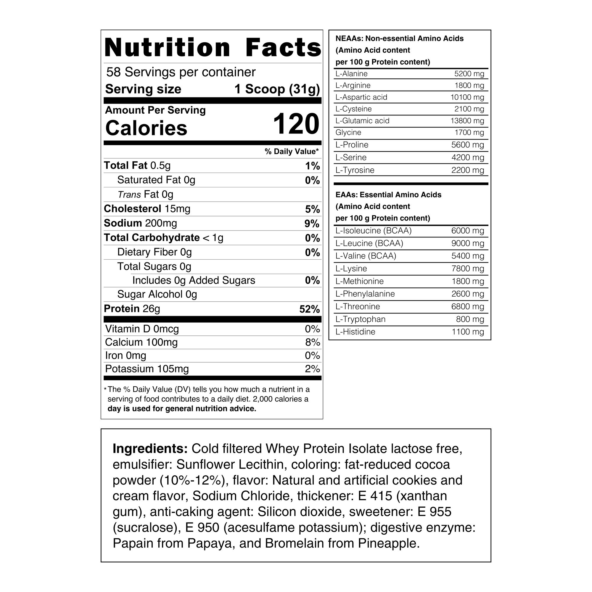 ISOLATE WHEY COOKIES & CREAM - Image 2