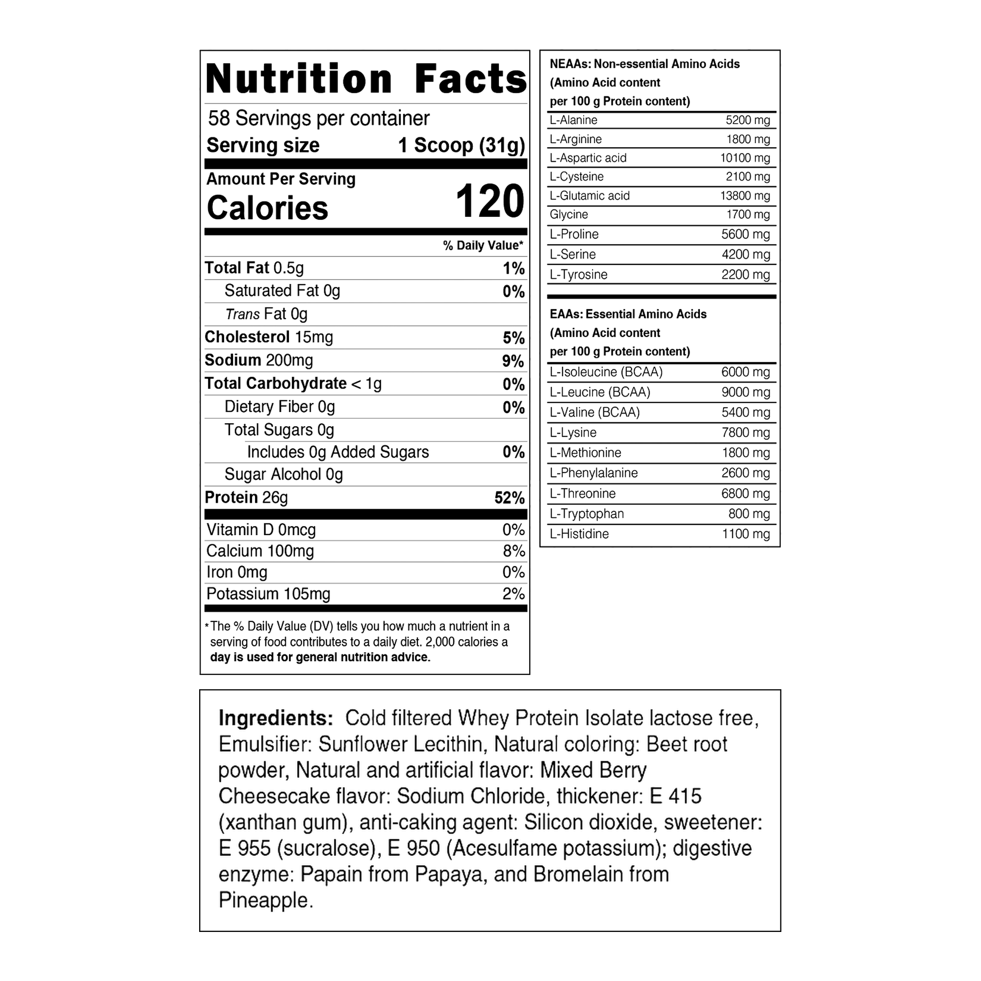 ISOLATE WHEY MIXED BERRY CHEESECAKE - Image 2