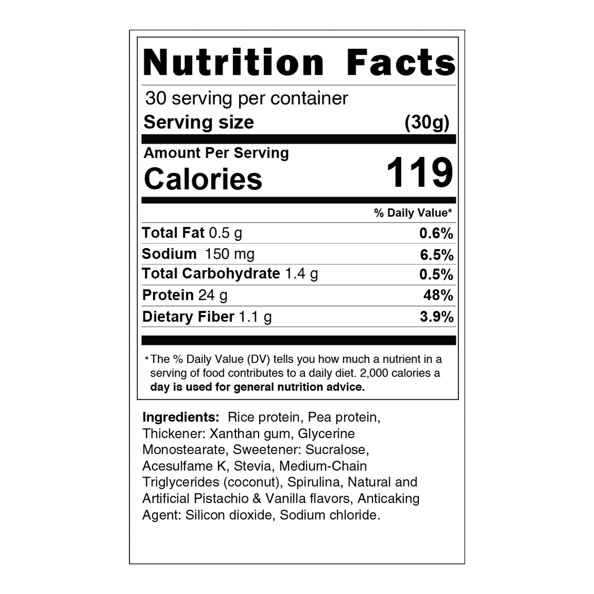 Vegan Protein Vanilla Pistachio - Image 2